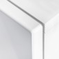 vidaXL Mueble de salón de TV con luces LED blanco brillante 5 piezas