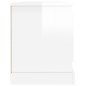 vidaXL Mueble de TV madera contrachapada blanco brillo 100x35,5x45 cm