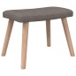 vidaXL Sillón de relax con reposapiés de tela gris taupé vidaXL Sillón de relax con reposapiés de tela gris taupé