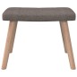 vidaXL Sillón de relax con reposapiés de tela gris taupé vidaXL Sillón de relax con reposapiés de tela gris taupé