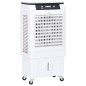 vidaXL Enfriador de aire móvil 3 en 1 blanco negro 480x340x980 mm 120W vidaXL Enfriador de aire móvil 3 en 1 blanco negro 480x340x980 mm 120W
