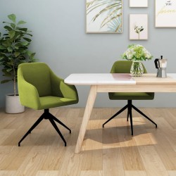 vidaXL Sillas de comedor 2 unidades de terciopelo verde claro