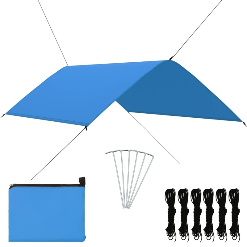 vidaXL Toldo de jardín azul 3x2 m vidaXL Toldo de jardín azul 3x2 m