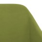 vidaXL Sillas de comedor 2 unidades de terciopelo verde claro vidaXL Sillas de comedor 2 unidades de terciopelo verde claro