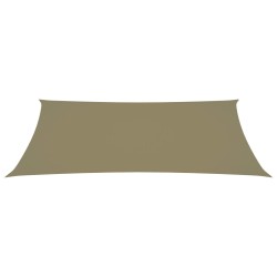 vidaXL Toldo de vela rectangular tela Oxford beige 2x4,5 m