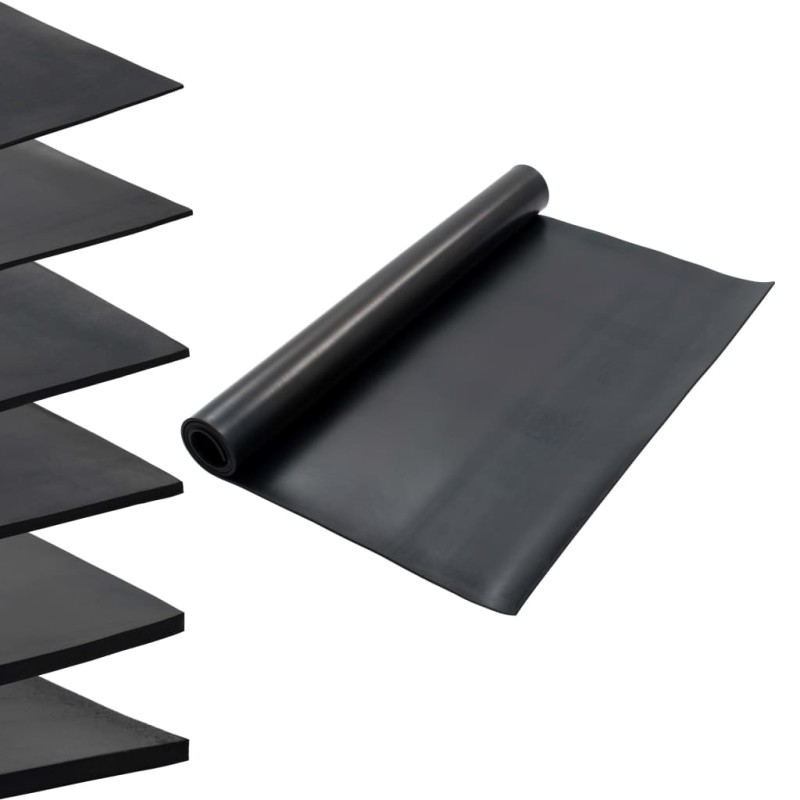 vidaXL Alfombrilla de goma antideslizante lisa 1,2x2 m 6 mm