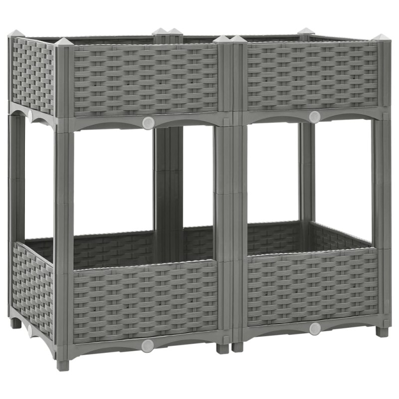 vidaXL Arriate polipropileno 80x40x71 cm vidaXL Arriate polipropileno 80x40x71 cm