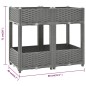 vidaXL Arriate polipropileno 80x40x71 cm vidaXL Arriate polipropileno 80x40x71 cm