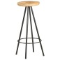 vidaXL Taburetes de cocina 4 unidades madera de mango rugosa vidaXL Taburetes de cocina 4 unidades madera de mango rugosa