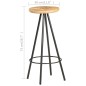 vidaXL Taburetes de cocina 4 unidades madera de mango rugosa vidaXL Taburetes de cocina 4 unidades madera de mango rugosa
