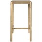vidaXL Mesa de bar madera de pino impregnada 60x60x110 cm vidaXL Mesa de bar madera de pino impregnada 60x60x110 cm