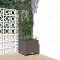 vidaXL Jardinera con enrejado PP marrón 40x40x136 cm vidaXL Jardinera con enrejado PP marrón 40x40x136 cm