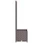 vidaXL Jardinera con enrejado PP marrón 40x40x136 cm vidaXL Jardinera con enrejado PP marrón 40x40x136 cm