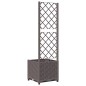 vidaXL Jardinera con enrejado PP marrón 40x40x136 cm vidaXL Jardinera con enrejado PP marrón 40x40x136 cm