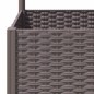 vidaXL Jardinera con enrejado PP marrón 40x40x136 cm vidaXL Jardinera con enrejado PP marrón 40x40x136 cm