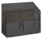 vidaXL Funda para banco de jardín 8 ojales polietileno 160x70x70/88 cm vidaXL Funda para banco de jardín 8 ojales polietileno 160x70x70/88 cm