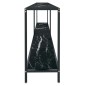 vidaXL Mesa consola vidrio templado negro 200x35x75,5 cm vidaXL Mesa consola vidrio templado negro 200x35x75,5 cm