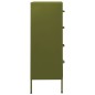 vidaXL Armario de cajones de acero verde oliva 80x35x101,5 cm vidaXL Armario de cajones de acero verde oliva 80x35x101,5 cm