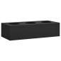 vidaXL Caja de flores de oficina de acero gris antracita 90x40x23 cm vidaXL Caja de flores de oficina de acero gris antracita 90x40x23 cm