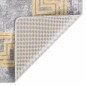 vidaXL Alfombra lavable antideslizante gris 80x150 cm vidaXL Alfombra lavable antideslizante gris 80x150 cm