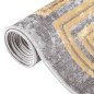 vidaXL Alfombra lavable antideslizante gris 80x150 cm vidaXL Alfombra lavable antideslizante gris 80x150 cm