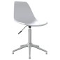 vidaXL Sillas de comedor giratorias 2 unidades PP blanco vidaXL Sillas de comedor giratorias 2 unidades PP blanco
