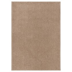 vidaXL Alfombra de pelo corto marrón 240x340 cm