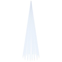 vidaXL Árbol de Navidad en asta de bandera 1134 LED blanco frío 800 cm