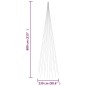 vidaXL Árbol de Navidad en asta de bandera 1134 LED blanco frío 800 cm vidaXL Árbol de Navidad en asta de bandera 1134 LED blanco frío 800 cm
