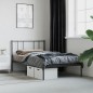 vidaXL Estructura de cama con cabecero metal negro 75x190 cm vidaXL Estructura de cama con cabecero metal negro 75x190 cm