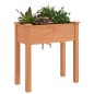 vidaXL Jardinera con forro interior madera abeto marrón 71x37x76 cm vidaXL Jardinera con forro interior madera abeto marrón 71x37x76 cm