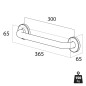 Tiger Barra de seguridad baño Libra 30 cm cromada 1330030346 Tiger Barra de seguridad baño Libra 30 cm cromada 1330030346