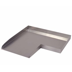 Ubbink Segmento de cascada de acero inoxidable Wolga esquina izquierda