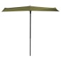 Madison Sombrilla para balcón Sun Wave 270x150 cm verde salvia Madison Sombrilla para balcón Sun Wave 270x150 cm verde salvia