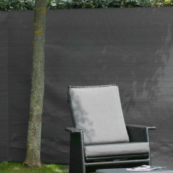 Nature Malla de ocultación de jardín PE gris antracita 1,5x5 m 