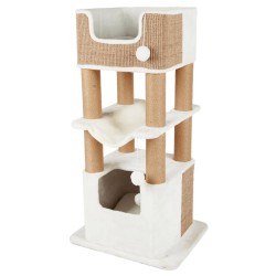 TRIXIE Poste rascador para gatos Lucano blanco y gris taupe XXL