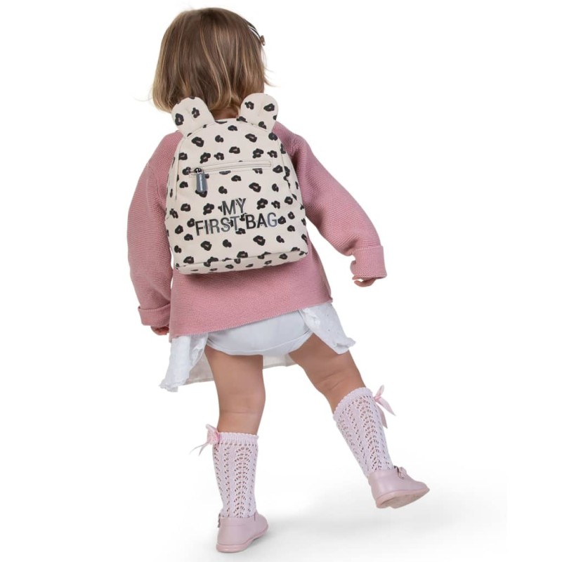 CHILDHOME Mochila infantil My First Bag lona leopardo CHILDHOME Mochila infantil My First Bag lona leopardo