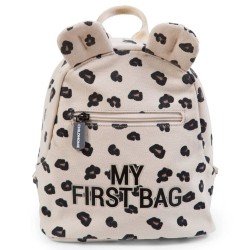 CHILDHOME Mochila infantil My First Bag lona leopardo