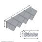 FMD Estantería geométrica para pared blanco FMD Estantería geométrica para pared blanco