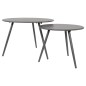 Lesli Living Mesa auxiliar Rafael gris 60x41 cm Lesli Living Mesa auxiliar Rafael gris 60x41 cm