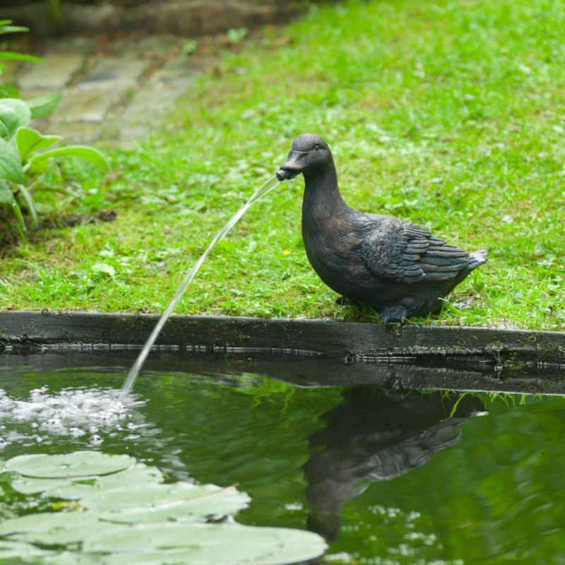 Ubbink Fuente de jardín con chorro y en forma de pato Ubbink Fuente de jardín con chorro y en forma de pato
