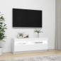 vidaXL Mueble para TV con luces LED blanco 100x35x40 cm vidaXL Mueble para TV con luces LED blanco 100x35x40 cm