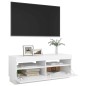 vidaXL Mueble para TV con luces LED blanco 100x35x40 cm vidaXL Mueble para TV con luces LED blanco 100x35x40 cm