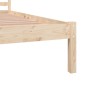 vidaXL Estructura de cama madera maciza de pino 135x190 cm vidaXL Estructura de cama madera maciza de pino 135x190 cm