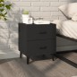 vidaXL Mesita de noche negra 40x35x47,5 cm vidaXL Mesita de noche negra 40x35x47,5 cm