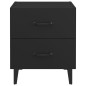 vidaXL Mesita de noche negra 40x35x47,5 cm vidaXL Mesita de noche negra 40x35x47,5 cm
