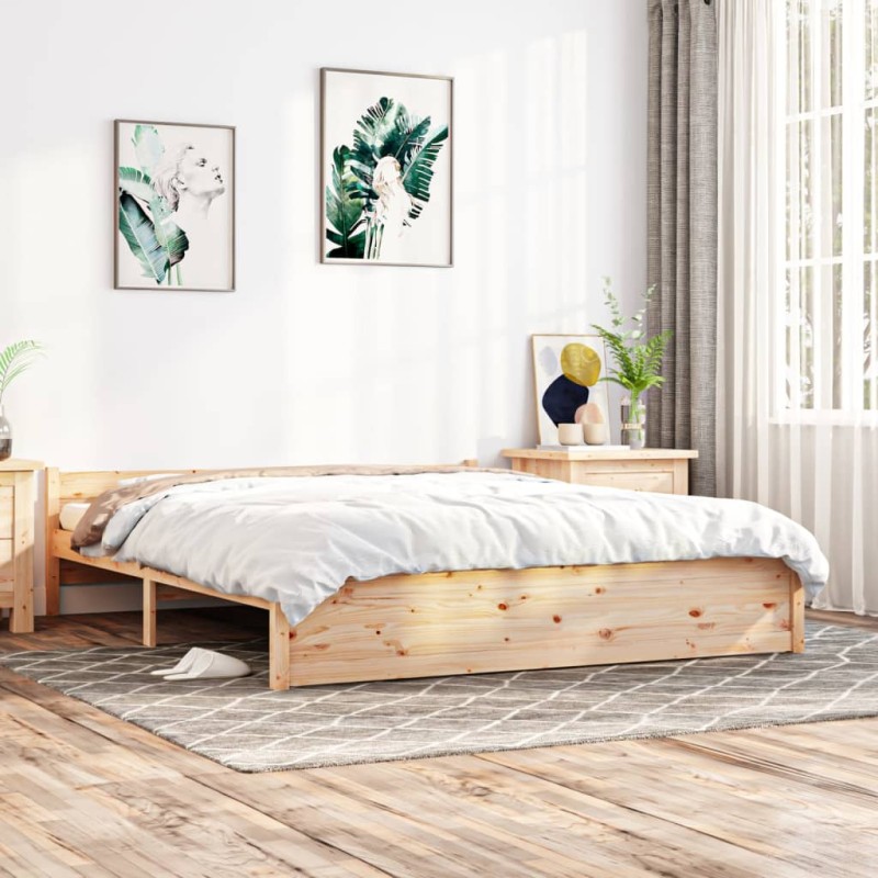 vidaXL Estructura de cama madera maciza 180x200 cm vidaXL Estructura de cama madera maciza 180x200 cm