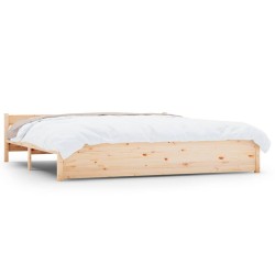 vidaXL Estructura de cama madera maciza 180x200 cm