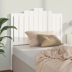 vidaXL Cabecero de cama madera maciza de pino blanco 106x4x110 cm