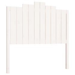 vidaXL Cabecero de cama madera maciza de pino blanco 106x4x110 cm